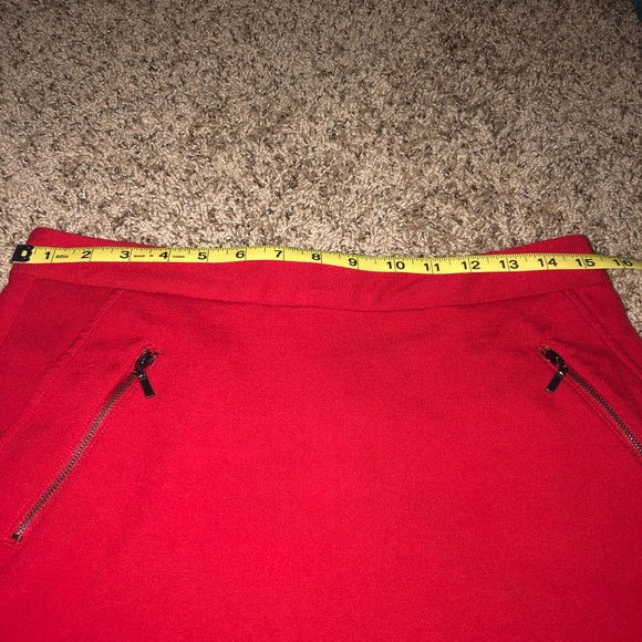 NWOT Boston Proper Skirt Bright Red Mini Chic - Picture 8 of 11